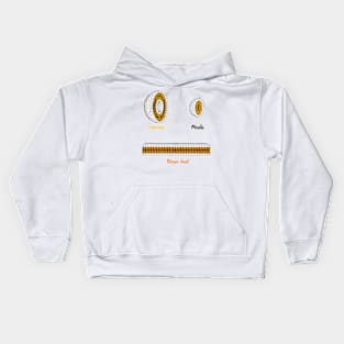 Phospholipids arrangement. Liposome Micelle soap phospholipid bilayer sheet Kids Hoodie